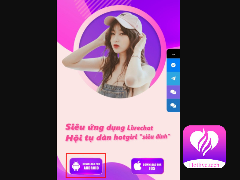 Đăng ký Hotlive trên nền tảng di động